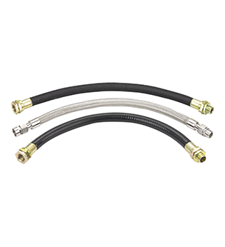 EFNd防水、防尘、耐腐蚀挠性连接管 (钢丝编织、不锈钢、橡胶/塑料护套)